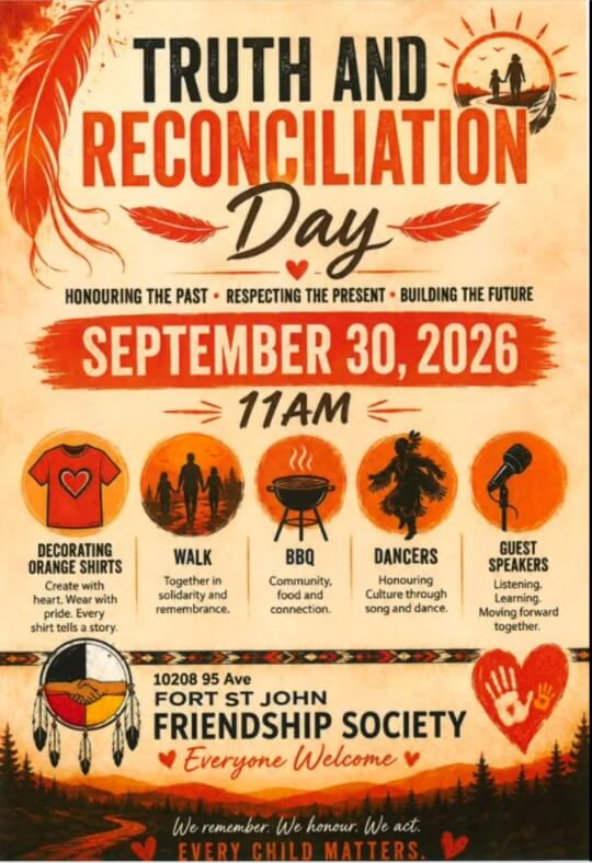 Truth and Reconciliation Day - Fort St. John Friendship Society