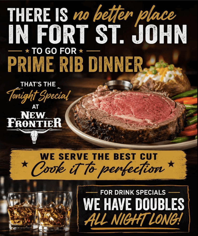 Prime Rib Dinner - The New Frontier