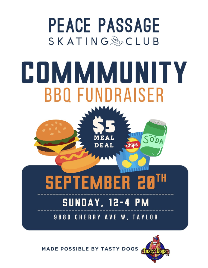 Community BBQ, Peace Passage Skating Club - Taylor Arena