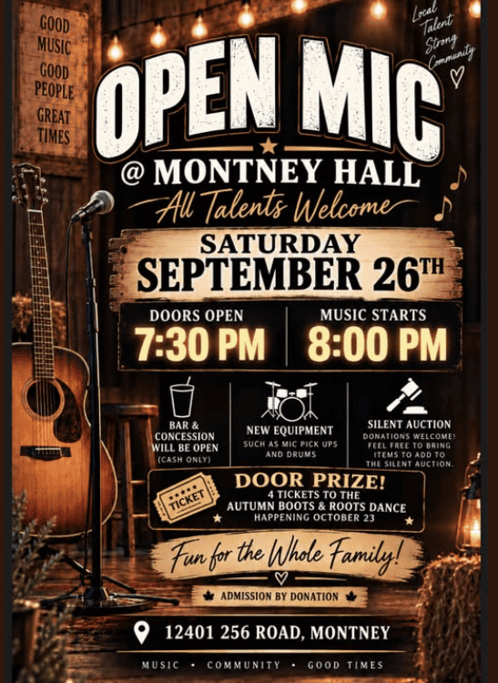 Open Mic - Montney Hall