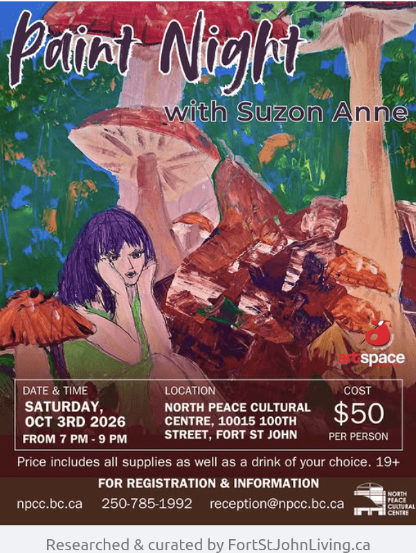 Paint Night with Suzon Anne - North Peace Cultural Centre