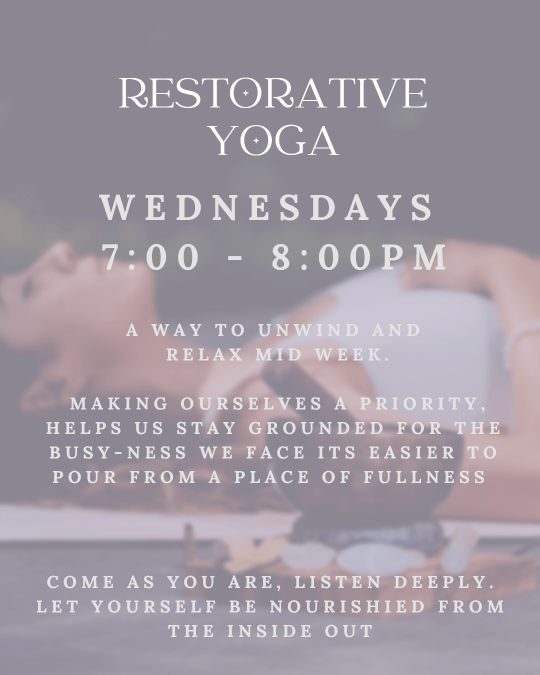 Restorative Yoga - FSJ - from fortstjohnliving.ca Events Calendar