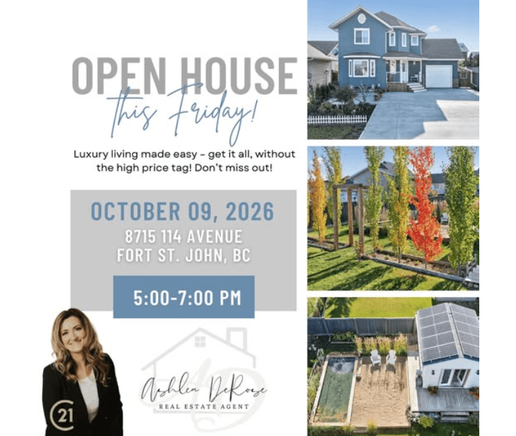 Open House - 8715 114 Avenue - Ashlea DeRose - from fortstjohnliving.ca Events Calendar