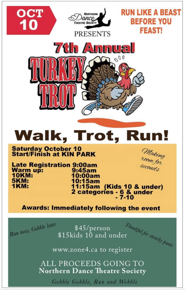 7th Annual Turkey Trot - Kin Park - from fortstjohnliving.ca Events Calendar
