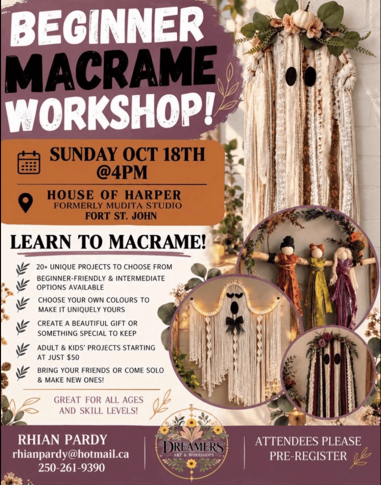 Dreamers Workshop - Mudita Studio (House of Harper) - from fortstjohnliving.ca Events Calendar