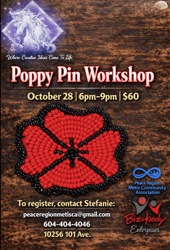 Poppy Pin Workshop - 10256 101 Ave - from fortstjohnliving.ca Events Calendar
