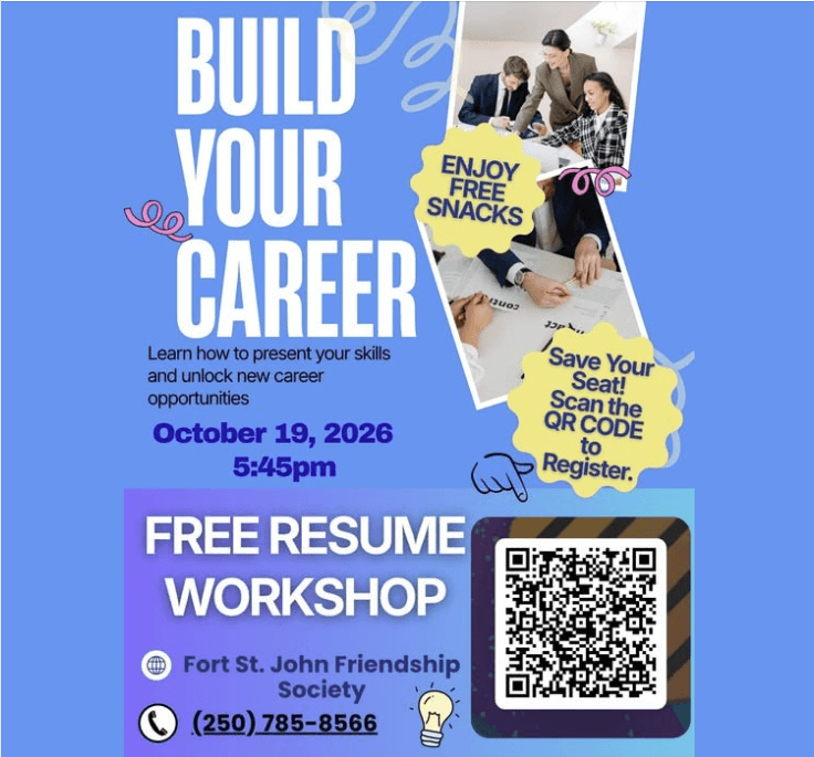 FREE Resume Workshop - FSJ Friendship Society