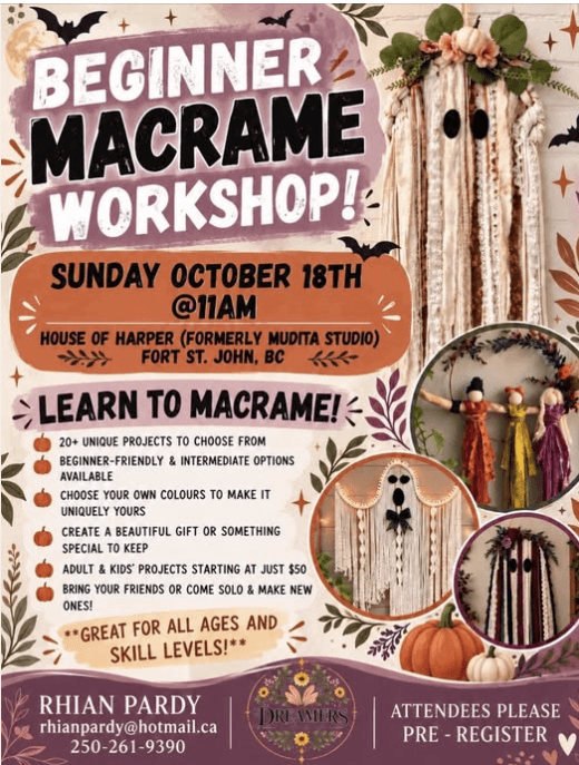 Beginner Macrame - House Of Harper - from fortstjohnliving.ca Events Calendar