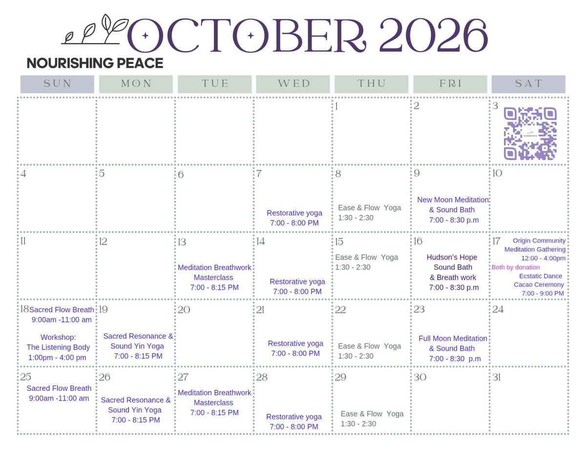 Full Moon Meditation & Sound Bath - FSJ - from fortstjohnliving.ca Events Calendar