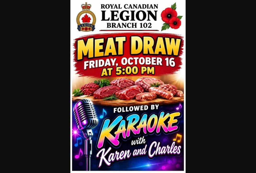 Legion Meat Draw & Karaoke - FSJ Legion - from fortstjohnliving.ca Events Calendar