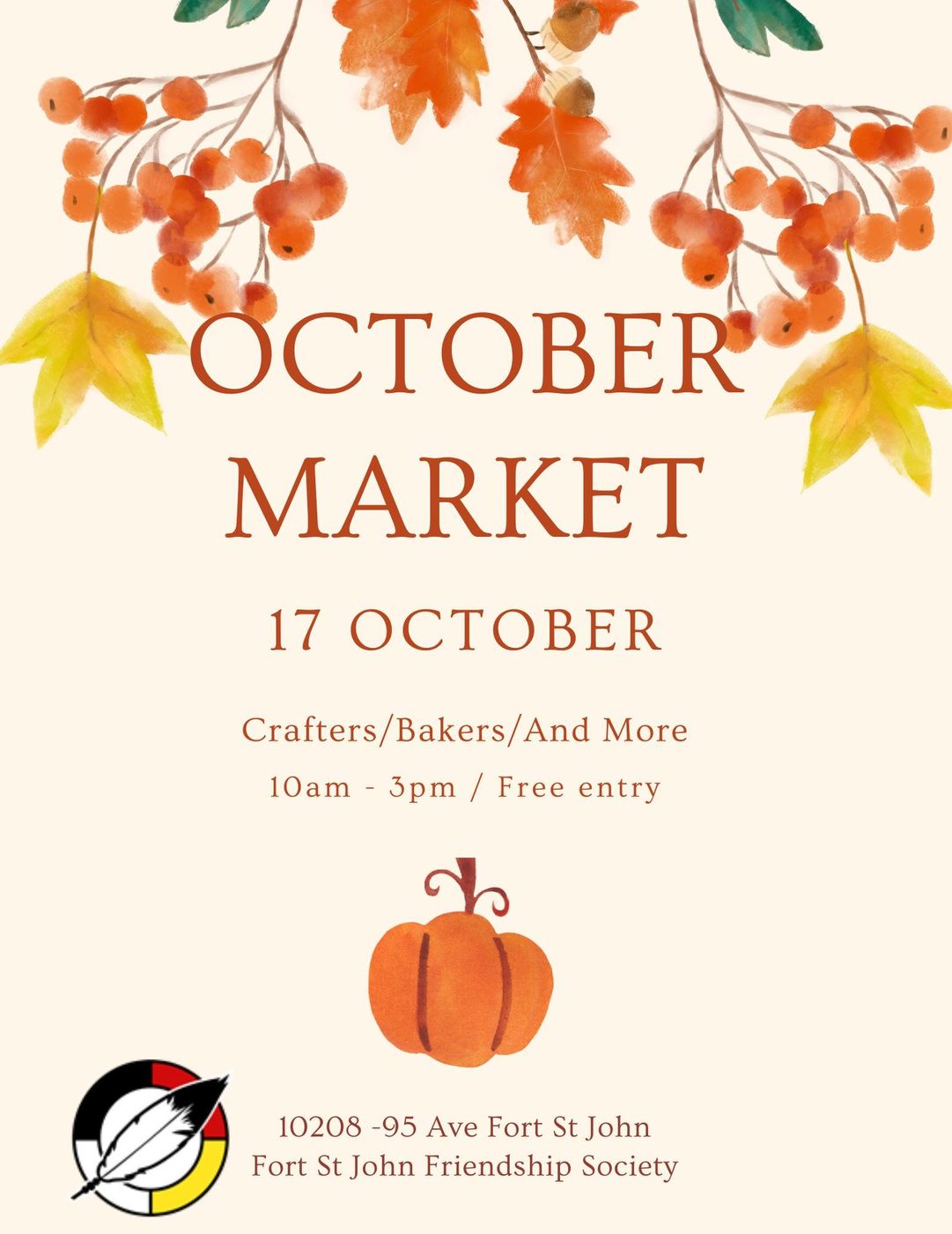 October Market - FSJ Friendship Society - from fortstjohnliving.ca Events Calendar