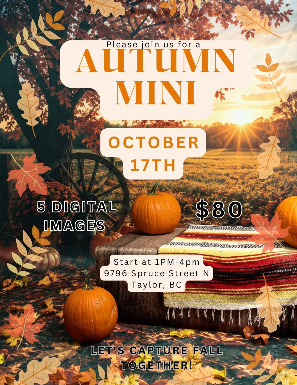 Autumn Mini Fall Photo Sessions - TrailBlazing Studio - from fortstjohnliving.ca Events Calendar